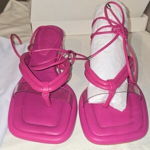 Schutz Pink Meghan Mid Heel